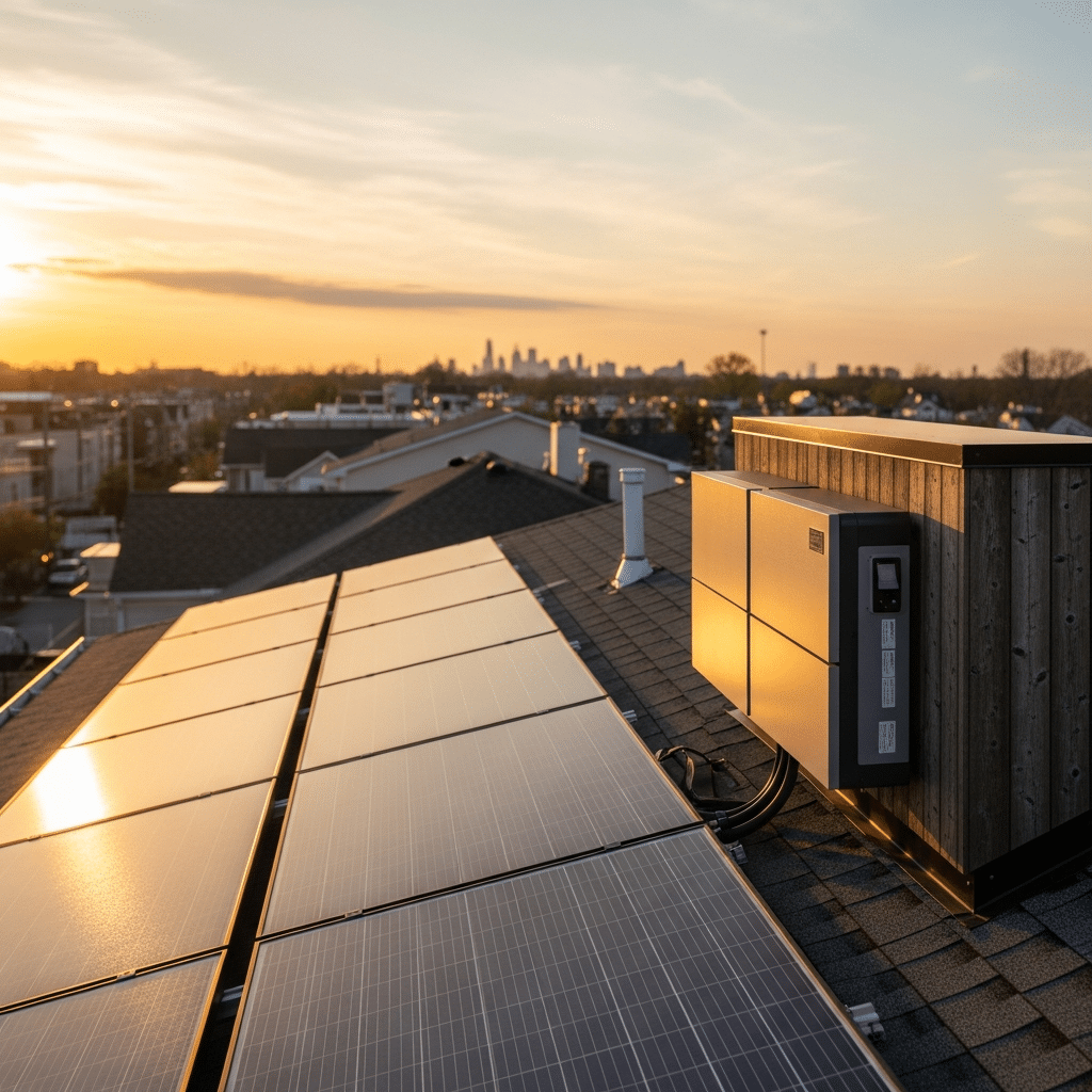 Home solar and battery setup showing benefits of solar panels in Texas and smarter evening energy use in 2026